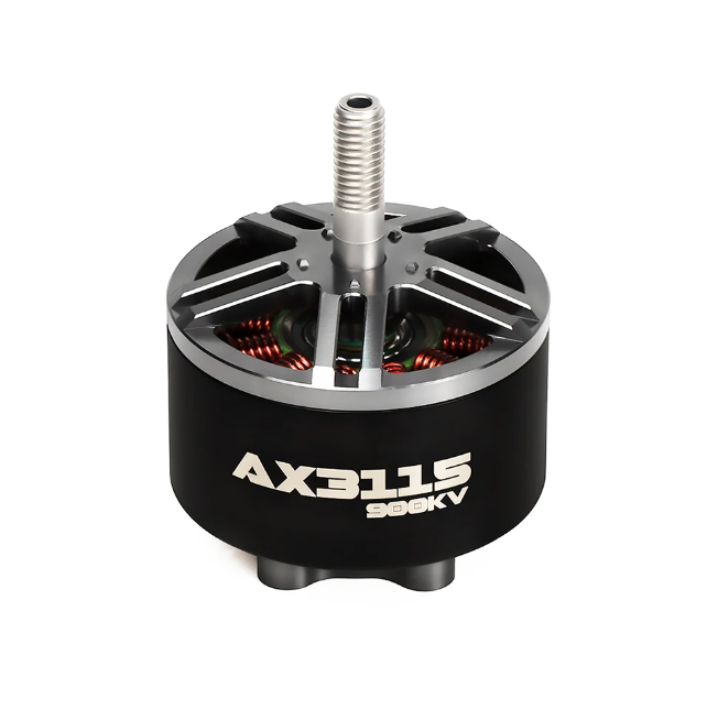 Axisflying AX3115 900KV brushless FPV motor, black body with silver shaft