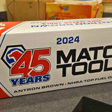 1/24 Antron Brown diecast front hood with 2024 45 Years and NHRA Top Fuel graphics