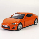 1:36 Car Alloy Toyota 86 Model Diecast Toy Vehicle Collection Kids Gifts Orange Toy