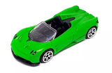 MotorMax Pagani Huayra Roadster diecast model car, green open-top with black interior
