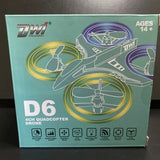 Drone DWI Dowellin Blue Quadcopter, Brand New! Drone