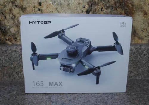 Hytobp 165 Max remote control quadcopter drone on retail box