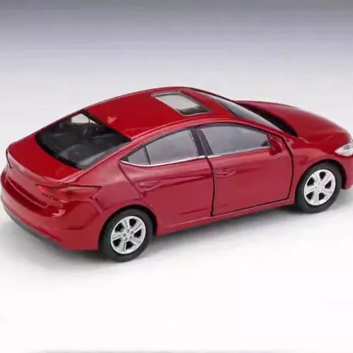 Hyundai Elantra diecast SUV toy car, red with black windows, pull-back action