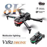 V182 Drone with 8K HD Dual Camera WiFi Foldable Quadcopter Fly about 18