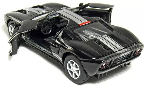 Kinsmart Ford GT diecast model toy car, black with silver engine detail