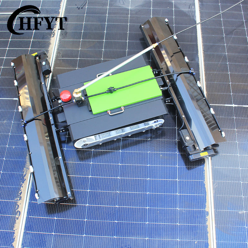 Hot Sale New Design Drone Solar Cleaning Automatic Crawler Robot for Solar Panel Cleaning Brush Machine Equipment Drone