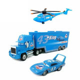 3Pack Disney Pixar Cars Dinoco Helicopter King Mack 1:55 Diecast Toy Car Loose Parts