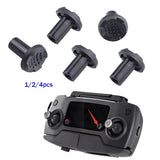 DJI drone remote 5D rocker thumb button replacement set, black caps with grips