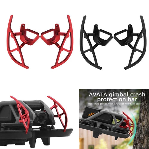 Aluminum camera gimbal bumper bar lens protector guard, red and black frame
