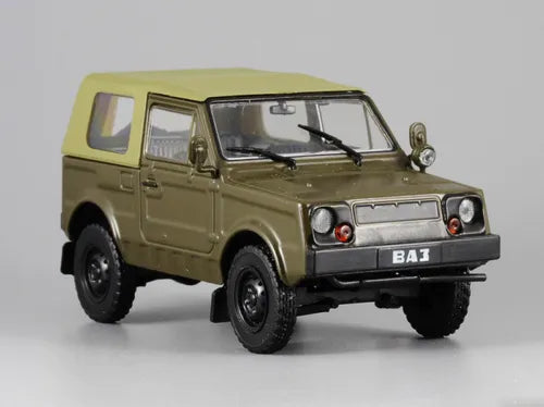 VAZ 2122 REKA 1976 diecast amphibious vehicle model, olive green front