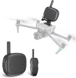 Wireless speaker and walkie-talkie kit with antennas, dark gray casing