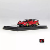 1:64 scale Pagani Imola diecast model car, red with black base