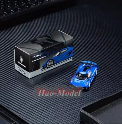 Tarmac Works 1/64 Koenigsegg Jesko blue alloy model car with display box