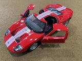 2006 Ford GT Diecast Model Toy Car 1:36 Scale Welly Burago Maisto Red WHITE NEW Toy