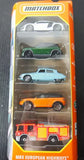 2023 Matchbox MBX European Highways 5-Pack 1:64 Scale Diecast Car Audi Scania Parts