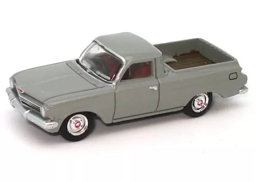 1963 Holden EJ ute diecast, silverton grey, front 3/4 view