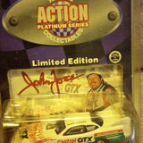 John Force diecast car in blister pack, Limited Edition Platinum Series