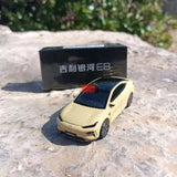 1:64 Geely Galaxy E8 Diecast Model Yellow Color Parts