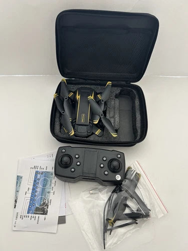 HDRC Drone S6 in zip storage case with controller and spare accessories