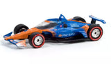GreenLight diecast race car model, orange and blue #9, 1:64