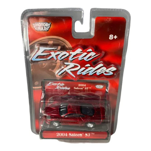 Exotic Rides 1/64 diecast car model in original retail packaging, red Saleen S7.