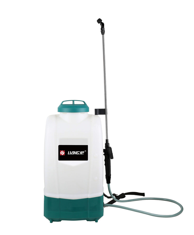 LIANGYE battery-powered mist sprayer pump with carry handle and hose