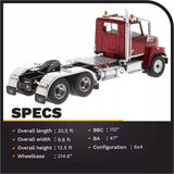 Diecast Masters Western Star 4700 SF Tandem Day Cab Tractor Metallic Red 1/50 Parts