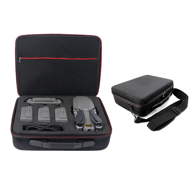 Waterproof EVA drone hard case with foam inserts and shoulder strap