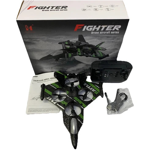 NEW LISTINGFighter Drone Aircraft Green Jet w HD Camera & Remote Control ~ Ages 14+ ~ NEW Drone