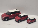 Maisto Red Mini Cooper x3 Three sizes 1:24 1:36 1:64 Diecast Toy Cars Toy