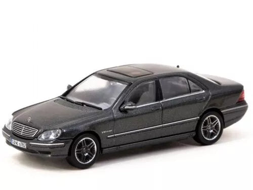 Grey Mercedes-Benz S65 AMG 1:64 diecast model car with black wheels