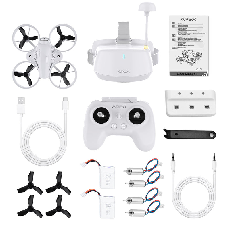 Factory Micro FPV Racing Drone 2.4G Tiny Whoop Mini FPV for Beginners Altitude Hold Headless Mode 5kg Payload Drone Drone