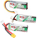 GNB GAONENG 2S 350mAh Drone Battery 7.4V 60C LiPo Battery With PH2.0 Plug for BETAFPV Beta75X Tiny Whoop Drones Small Car