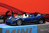 MiniGT 1/64 #370 Pagani Zonda HP Barchetta Blue Tricolore Car Diecast Model Parts
