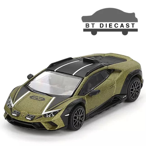 MINI GT Lamborghini Huracan Sterrato 1/64 matte green diecast car