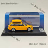 Stance Hunters SH 1:64 E46 Wagon Diecast Model Car Limited Collection Yellow Toy