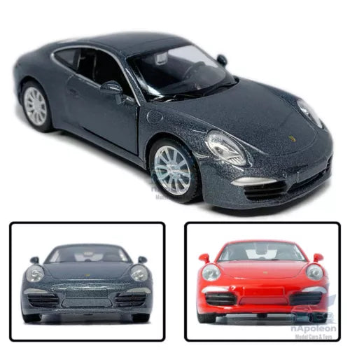 1:36 diecast model toy sports car, dark blue with detailed headlights and wheels