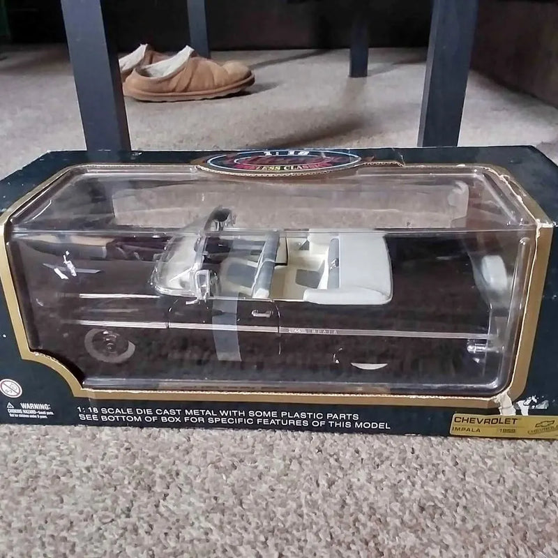 Chevrolet diecast car toy in clear plastic display box