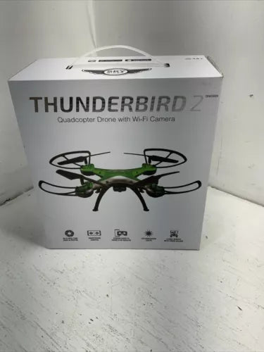 Sky Rider Thunderbird 2 Quadcoptor Drone with Wi-Fi Camera DRW330 Green NEW Drone