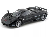 1/24 diecast model car, black Pagani Zonda F with rear spoiler