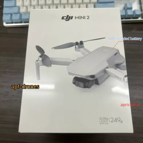 DJI Mini 2 drone box with gimbal camera drone illustration