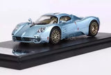 Ice blue 1:64 scale sports diecast model car with metal body and racing details