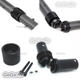 Aluminum folding arm tube joint with threaded ends and mounting screws