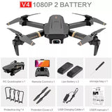 V4 RC Drone- 1080p wide angle Camera, 2 Batteries Drone