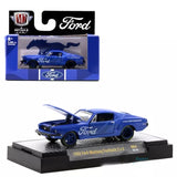 M2 1:64 1968 Ford Mustang Fastback 2+2 Muscle Metal Diecast Car Model Toy Toy