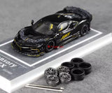 TG MJ 1:64 Black Mansory F9XX Racing Sports Model Diecast Metal Car New Parts