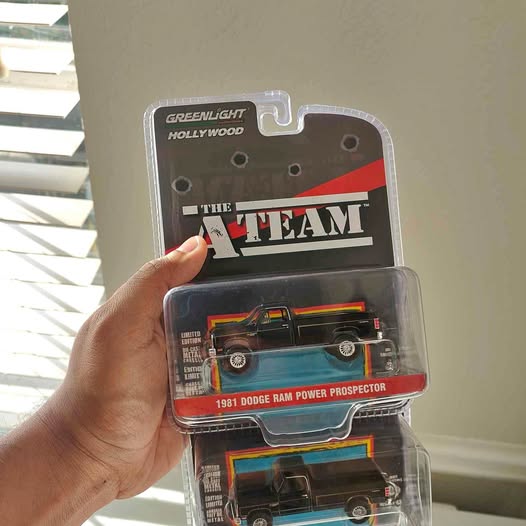 1/64 diecast pickup truck blister pack, 1981 Dodge Ram Power Prospector