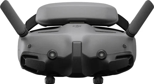 Gray DJI VR goggles with padded headband and side antennas