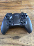 Black drone remote control with dual joysticks and buttons, replacement controller