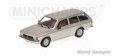 Silver diecast model car, Opel Kadett C Caravan L 1978, front 3/4 view